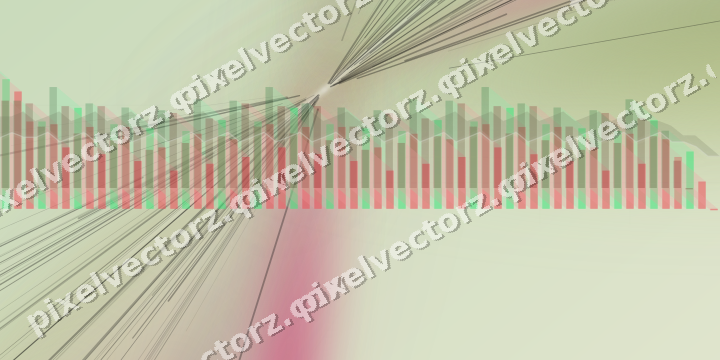 Soft pastel chart background in lime and pink