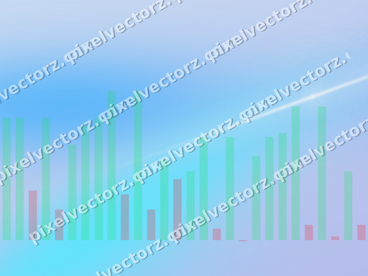 Soft pastel chart background in cyan and blue