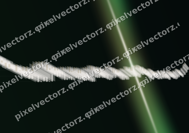 Glowing neon chart background in green and amber