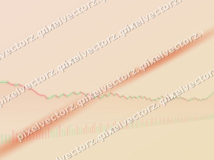 Soft pastel chart background in orange and teal