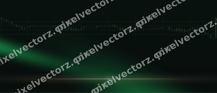 Glowing neon chart background in green and red