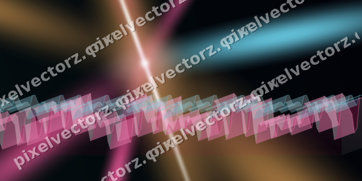 Glowing neon chart background in pink and cyan