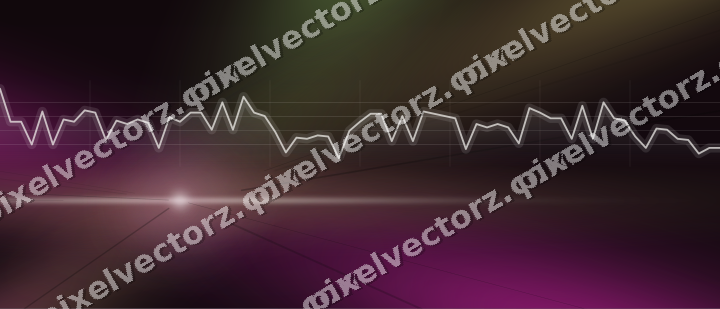 Glowing neon chart background in magenta and lime