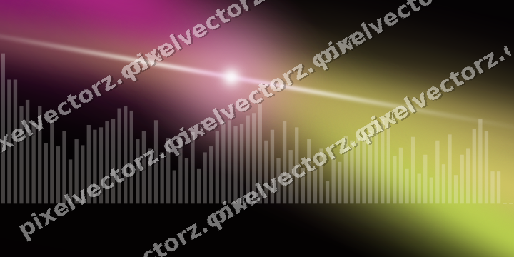 Glowing neon chart background in magenta and lime