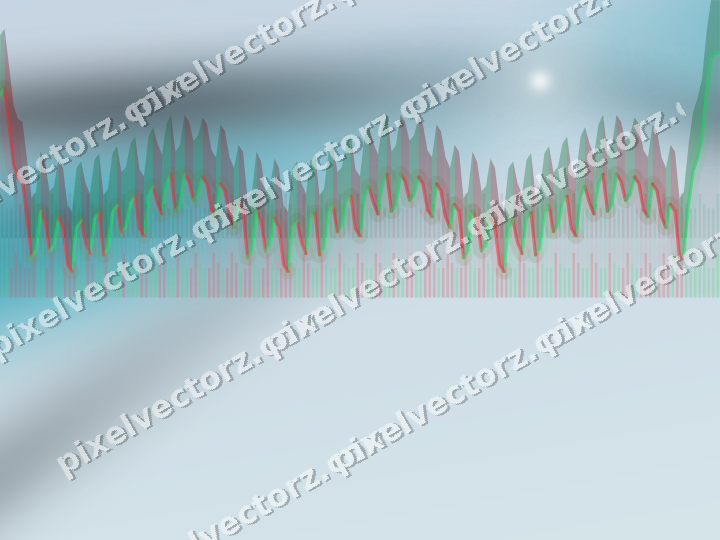 Soft pastel chart background in teal and pale cyan