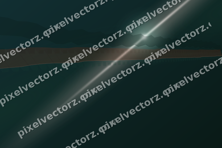 Glowing neon chart background in dark green and orange