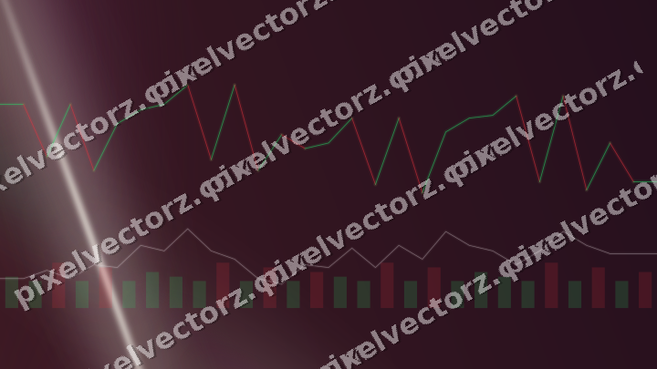 Glowing neon chart background in dark magenta and pink