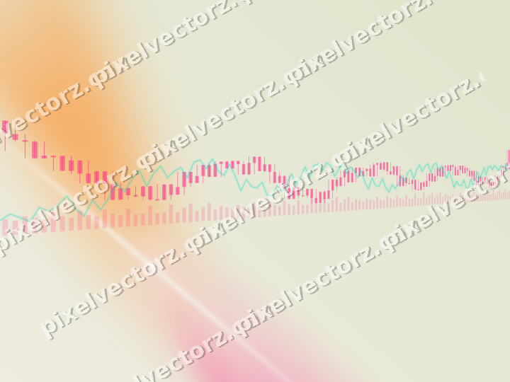 Soft pastel chart background in pink and orange