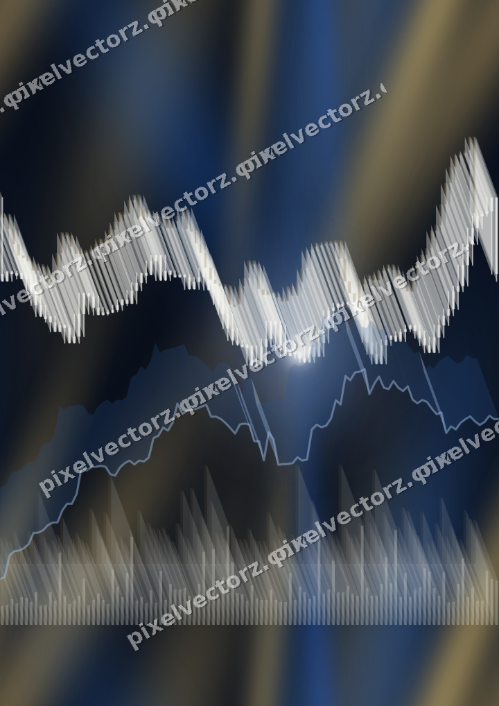 Nahtloser Neon Diagramm Hintergrund in Blau und Bernstein