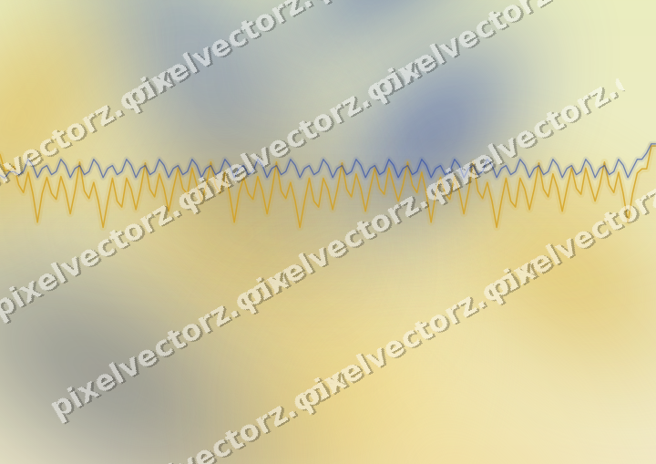 Soft pastel chart background in amber and blue
