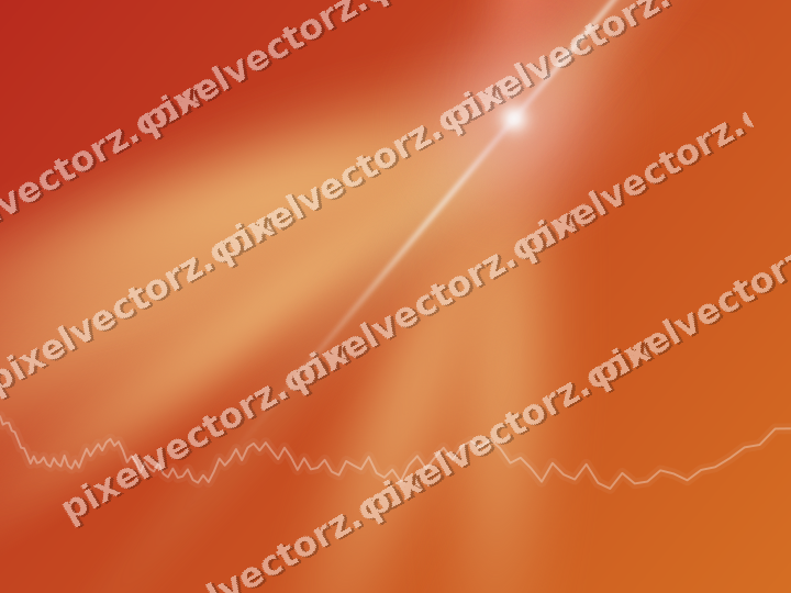 Glowing neon chart background in red and orange
