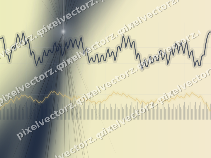 Soft pastel chart background in dark blue and amber