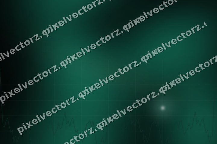 Glowing neon chart background in green and orange