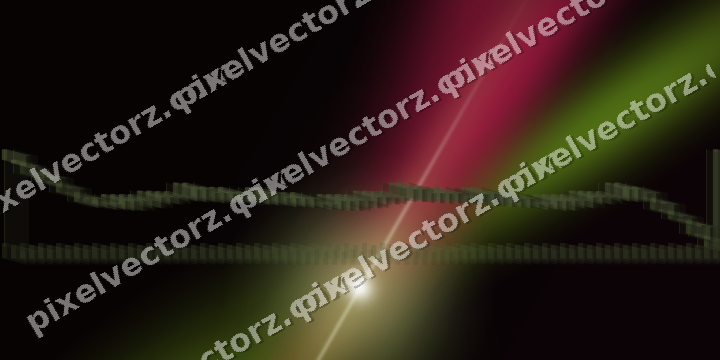 Glowing neon chart background in lime and pink