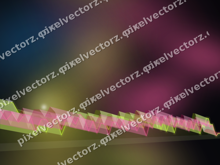 Glowing neon chart background in lime and amber
