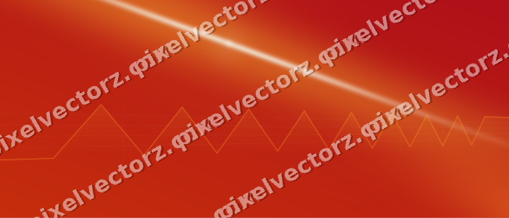 Glowing neon chart background in orange and amber