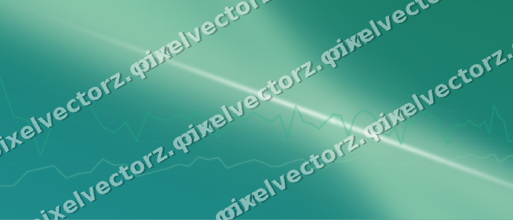 Glowing neon chart background in green and teal