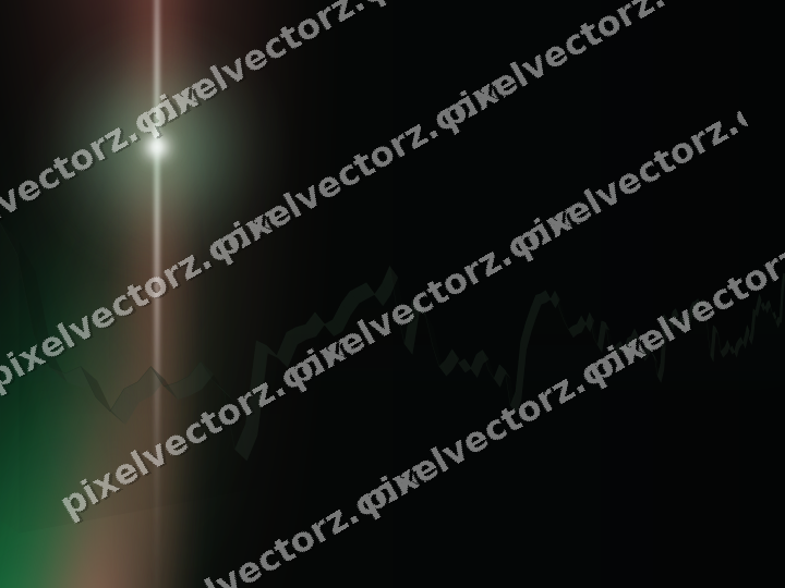 Glowing neon chart background in green and red
