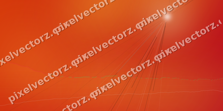 Glowing neon chart background in orange and amber