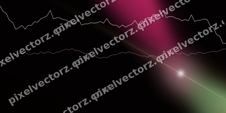 Glowing neon chart background in pink and green