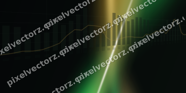Leuchtender Neon Diagramm Hintergrund in Grün und Bernstein
