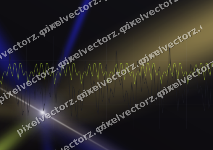 Glowing neon chart background in blue and purple