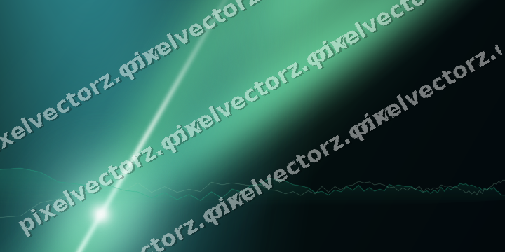 Glowing neon chart background in green and teal