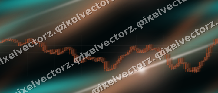 Nahtloser Neon Diagramm Hintergrund in Orange und Petrol