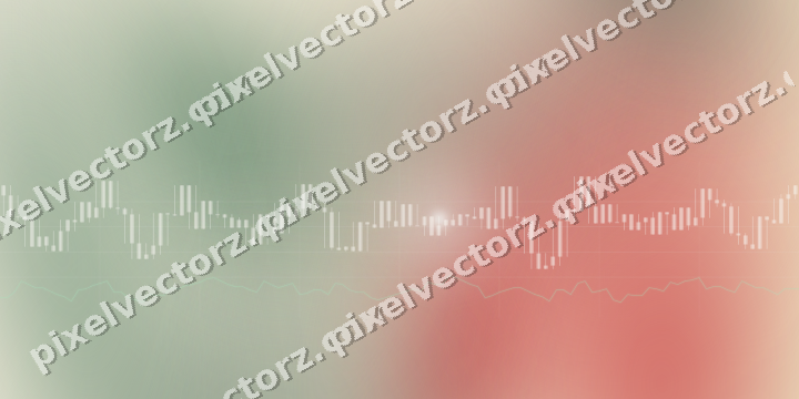 Soft pastel chart background in dark green and red