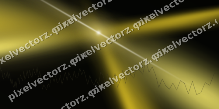 Glowing neon chart background in amber and yellow