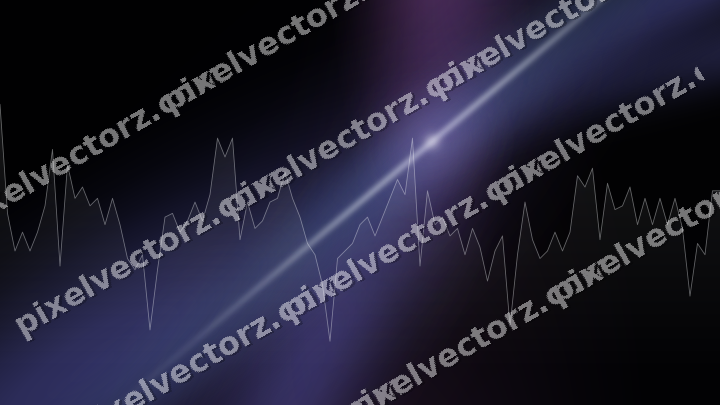 Glowing neon chart background in purple and blue