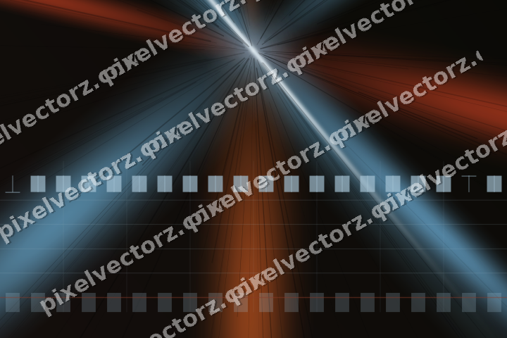 Glowing neon chart background in cyan and red