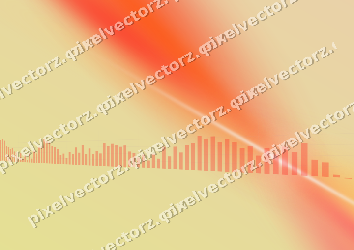 Soft pastel chart background in red and orange