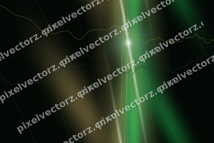 Nahtloser Neon Diagramm Hintergrund in Grün und Bernstein