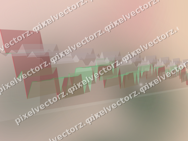 Soft pastel chart background in red and dark green