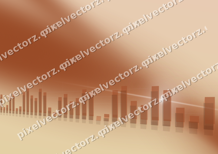 Soft pastel chart background in orange and blue