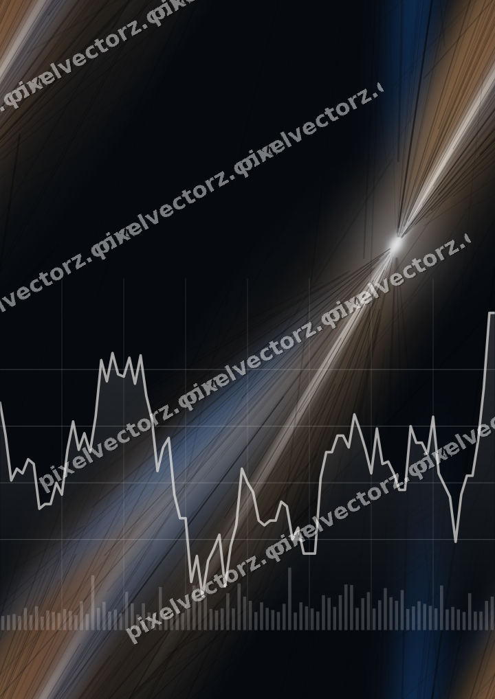 Nahtloser Neon Diagramm Hintergrund in Blau und Orange