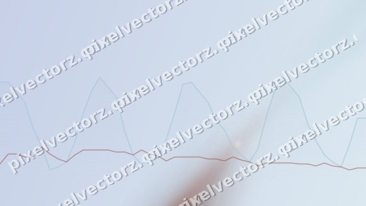 Soft pastel chart background in cyan and red