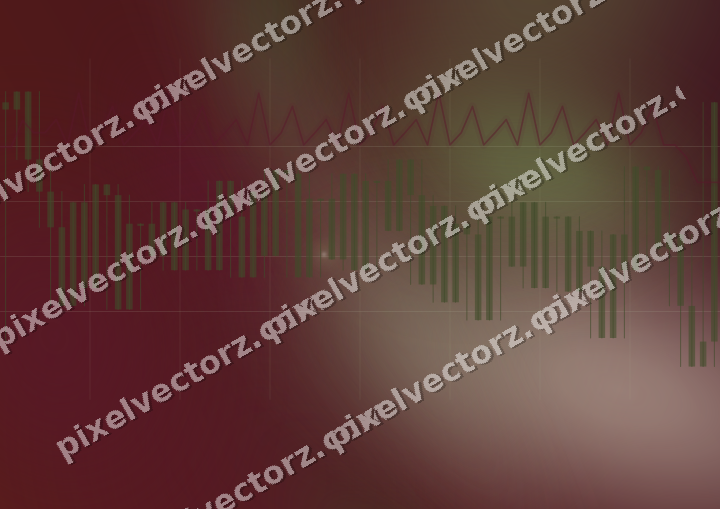Glowing neon chart background in dark lime and dark pink