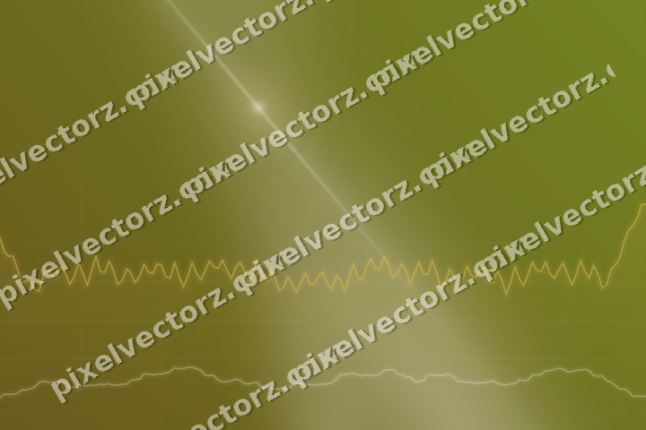 Glowing neon chart background in amber and pale orange