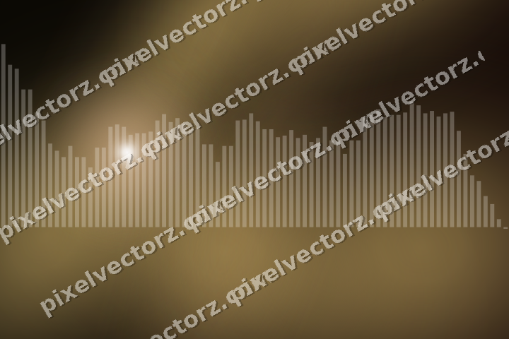 Glowing neon chart background in orange and amber