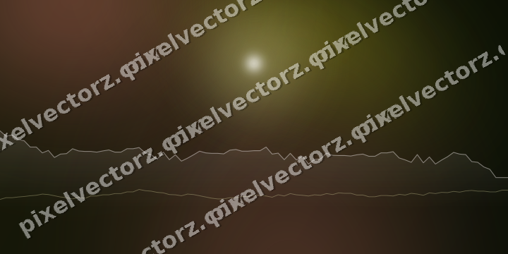 Glowing neon chart background in yellow and red