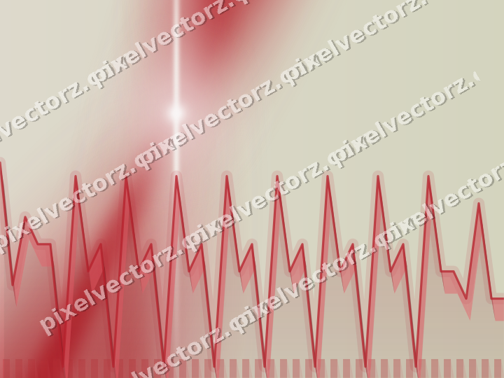 Soft pastel chart background in red and pale amber