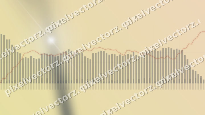 Soft pastel chart background in dark blue and red