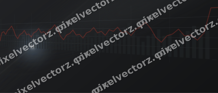 Glowing neon chart background in red and pale amber
