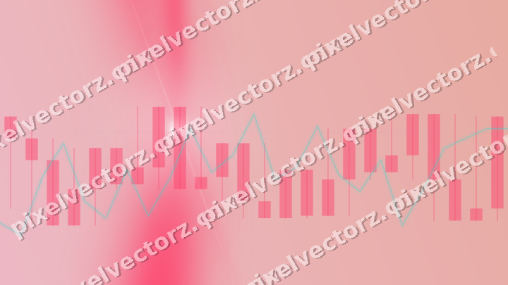 Soft pastel chart background in pink and amber