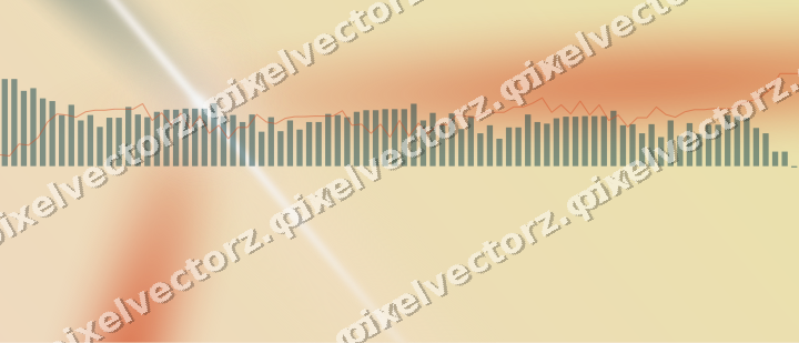 Soft pastel chart background in dark teal and orange