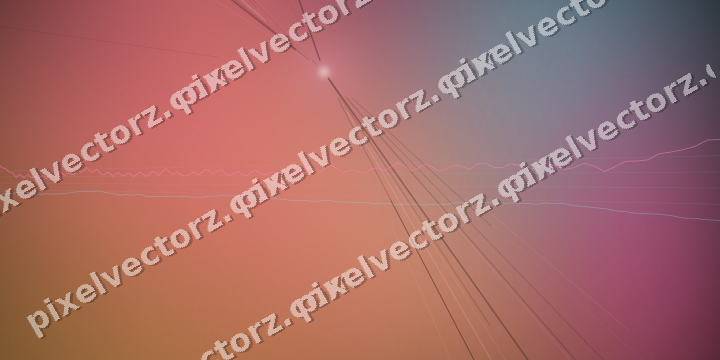 Glowing neon chart background in pink and cyan