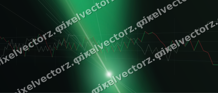 Glowing neon chart background in green and amber
