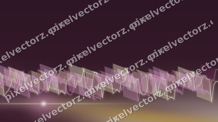 Glowing neon chart background in dark magenta and amber